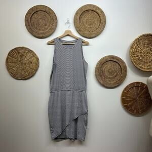 Vineyard Vines Blue White Preppy Striped Sleeveless Mini Sankaty Dress Small